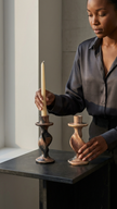 The Ardhi Hand-Carved Soapstone Candle Holder | Kenya El Yapımı Sabuntaşı Şamdan