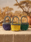 The Asili Beaded Mini Tote | Kenya El Yapımı Cam Boncuk Çanta