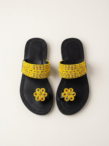 The Chanua Blossom Sandal | El Yapımı Papatya Sandalet