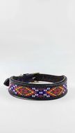 The Nyota Beaded Leather Cat Collar | Kenya El Yapımı Boncuklu Kedi Tasması