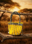 The Asili Beaded Mini Tote | Kenya El Yapımı Cam Boncuk Çanta