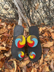 The Maisha Spiral Leather Sandals | Kenya El Yapımı Siyah Deri ve Boncuklu Sandalet
